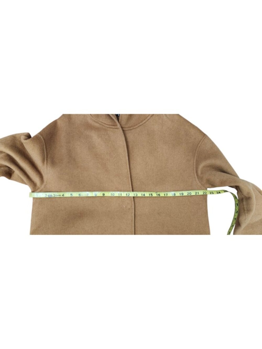 Belle & Bloom Hooded Wool Blend Coat Camel Brown Oversized Long Jacket AU Style - Picture 8 of 12